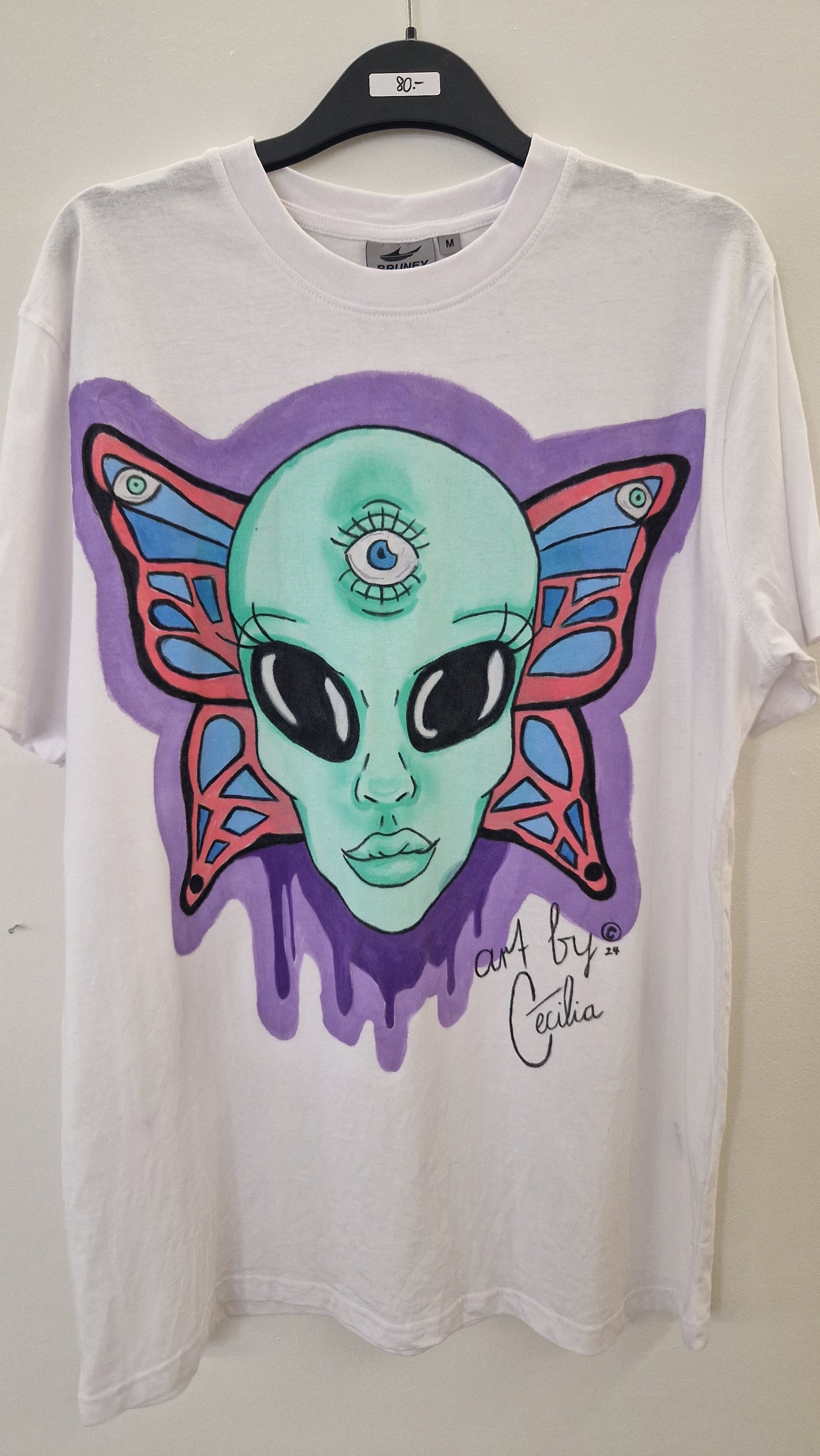 T-Shirt Third Eye Alien Butterfly